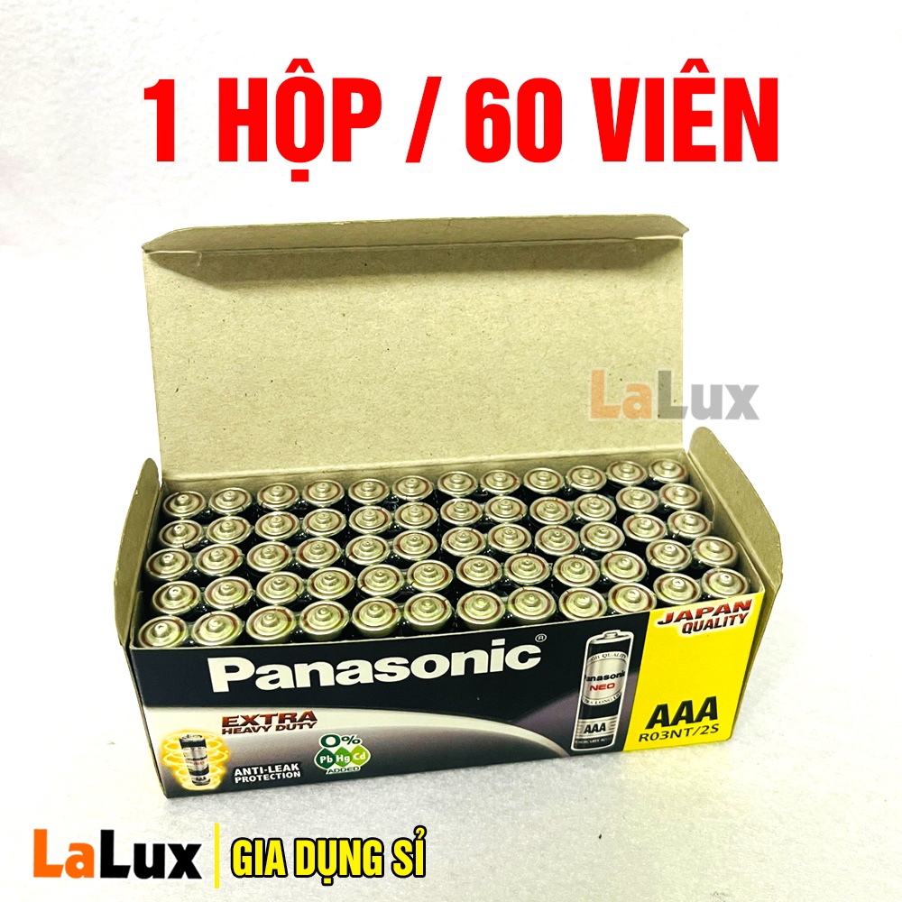 Pin AAA Panasonic CHÍNH HÃNG HỘP 1.5V- Pin 3A Cho Chuột Không Dây Điều Khiển Từ Xa,máy đo huyết áp đường huyết oxy LALUX