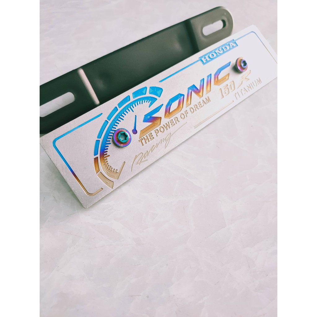 Bảng tên Sonic tặng kèm 2 ốc titan proti...