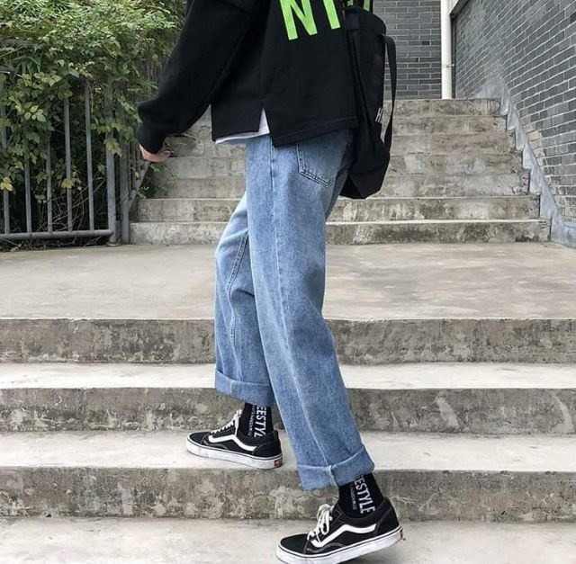 Quần Jean Nam  Ống Rộng Baggy Unisex | BigBuy360 - bigbuy360.vn