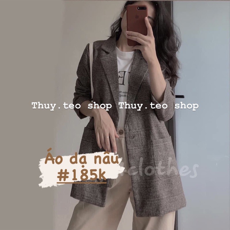 [CLIP- CÓ SẴN] ÁO BLAZER DẠ HÀN QUỐC XINH XẮN