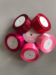 1 CUỘN RUY BĂNG LỤA 4CM DÀI 22M