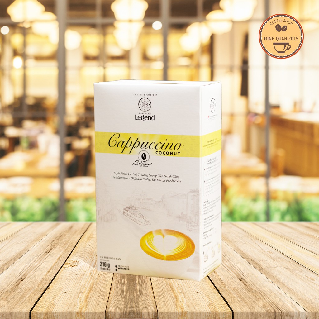 Cà Phê Sữa Trung Nguyên Legend Cappuccino vị Coconut - Hộp 12 sticks | BigBuy360 - bigbuy360.vn