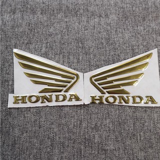 Bộ 2 tem logo cánh Chim HONDA 3D nổi