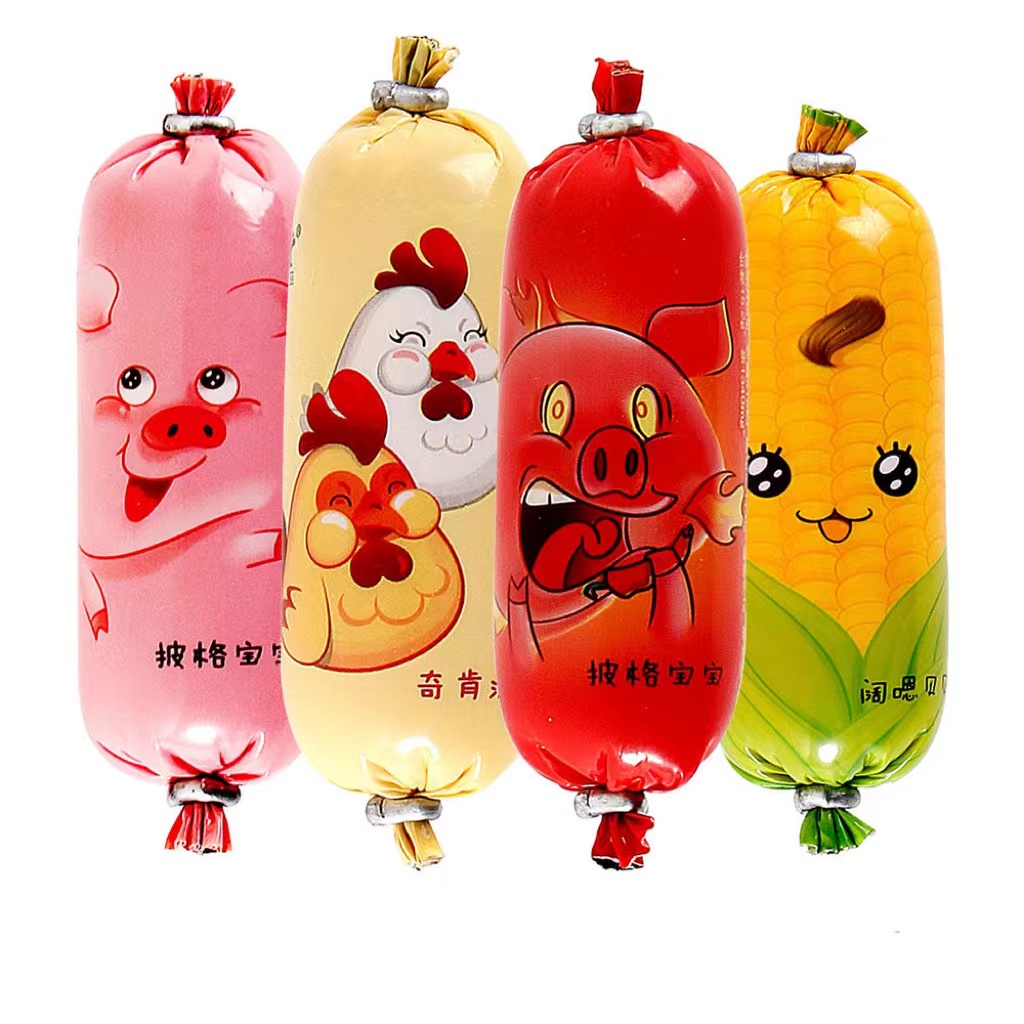 XÚC XÍCH MINI 4 VỊ SIÊU NGON(heo, heo cay, gà, ngô)