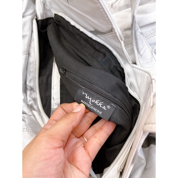 Túi da thật kiểu loang hàng si hiệu