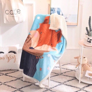 Chăn Lông Cừu Cho Bé Hàng Dày 2 Lớp