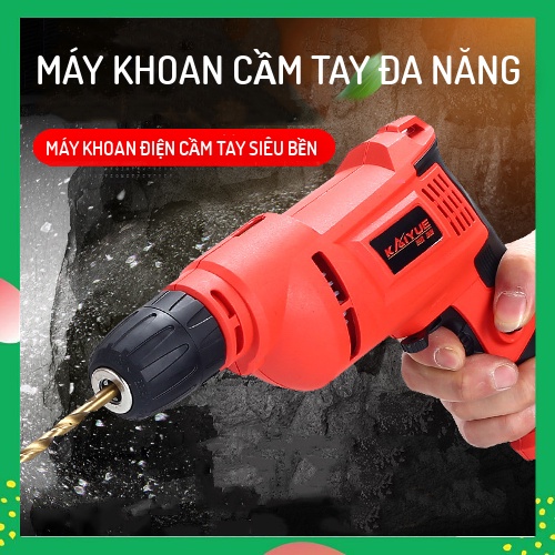 Máy khoan điện cầm tay đa năng bắn vít vặn ốc công suất mạnh mẽ siêu bền hàng cao cấp
