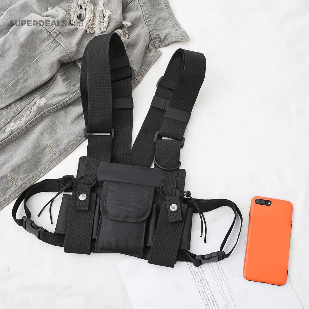 Túi đeo phía trước được làm từ nylon chắc chắn cá tính thời trang | BigBuy360 - bigbuy360.vn