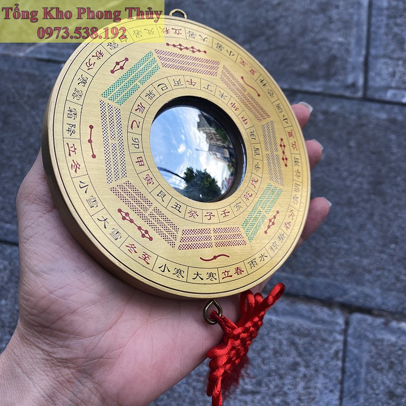 Gương Tiên Thiên Bát Quái Cầu Lồi Đồng Nguyên Chất