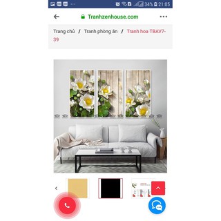 Z00130_tranh treo tường hoa sen trắng