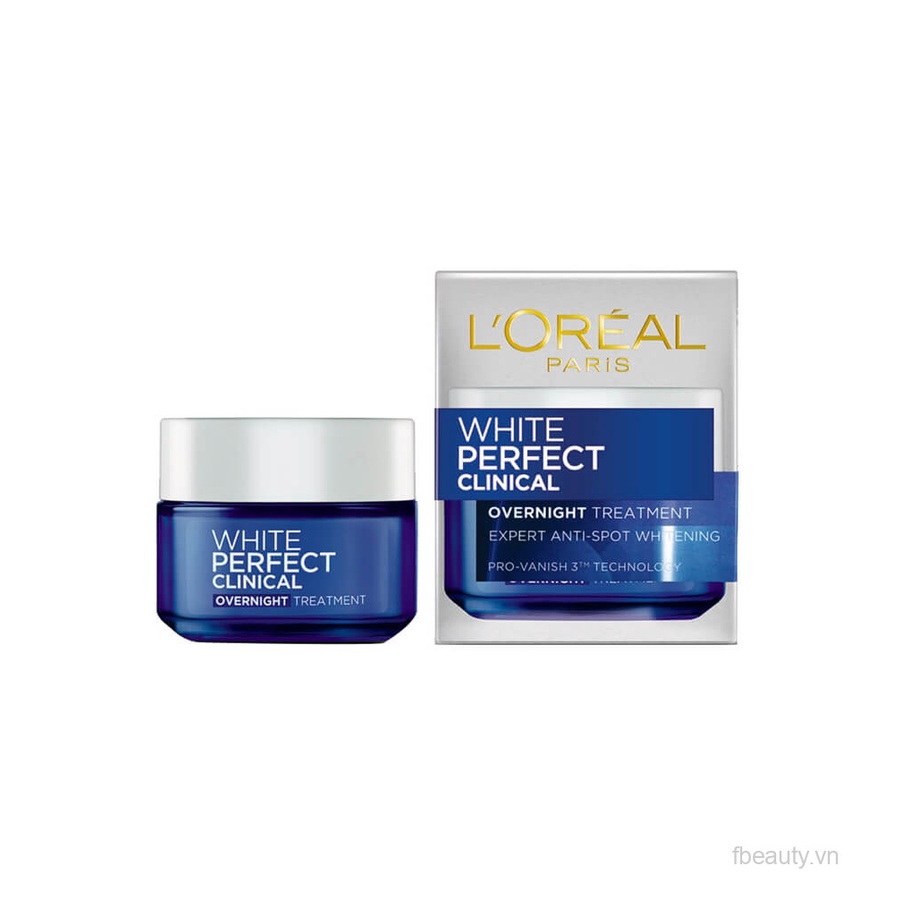 Kem Dưỡng Trắng Da, Giảm Thâm Nám L'Oreal White Perfect Clinical Night Cream 50ml