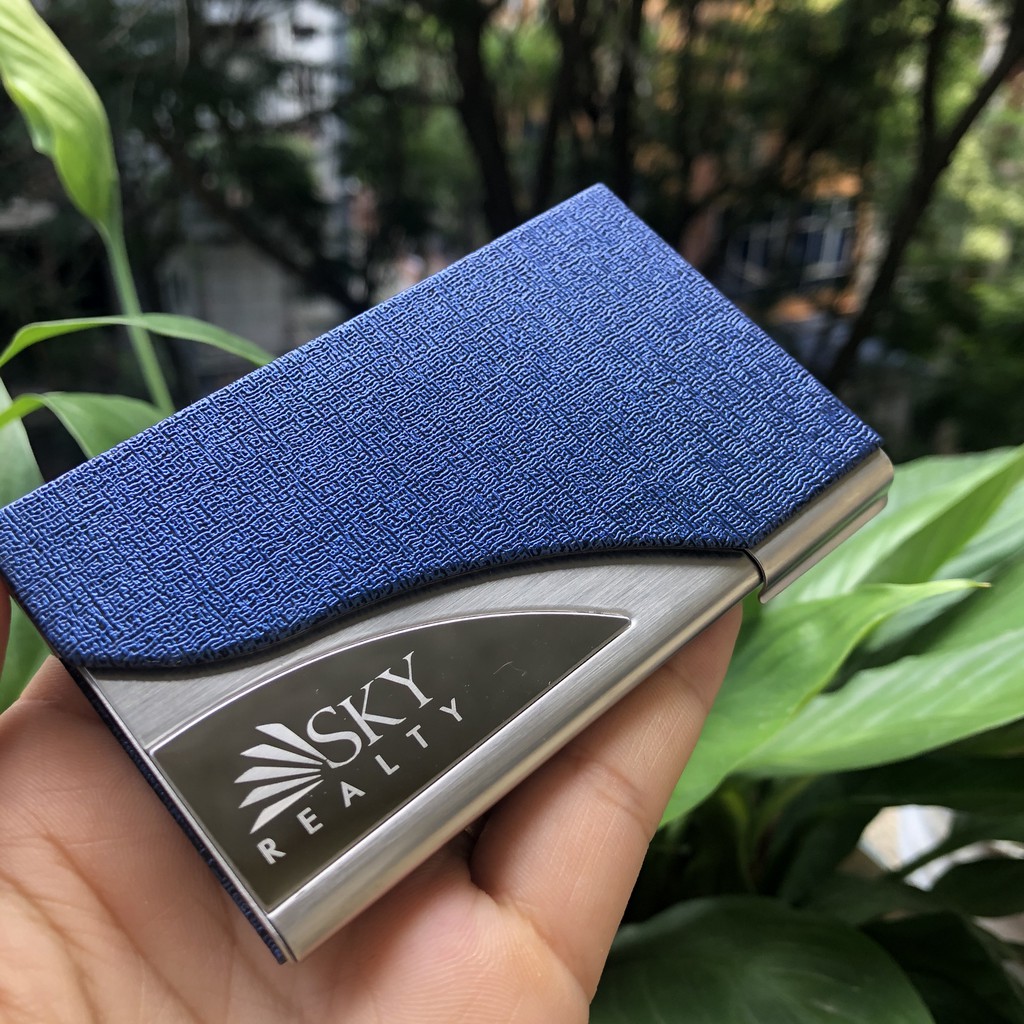 {GIảm giá 10%} Mẫu ví đựng name card dành cho NAm bằng da xương cá siêu bền, hộp đựng ATM giá rẻ khắc tên