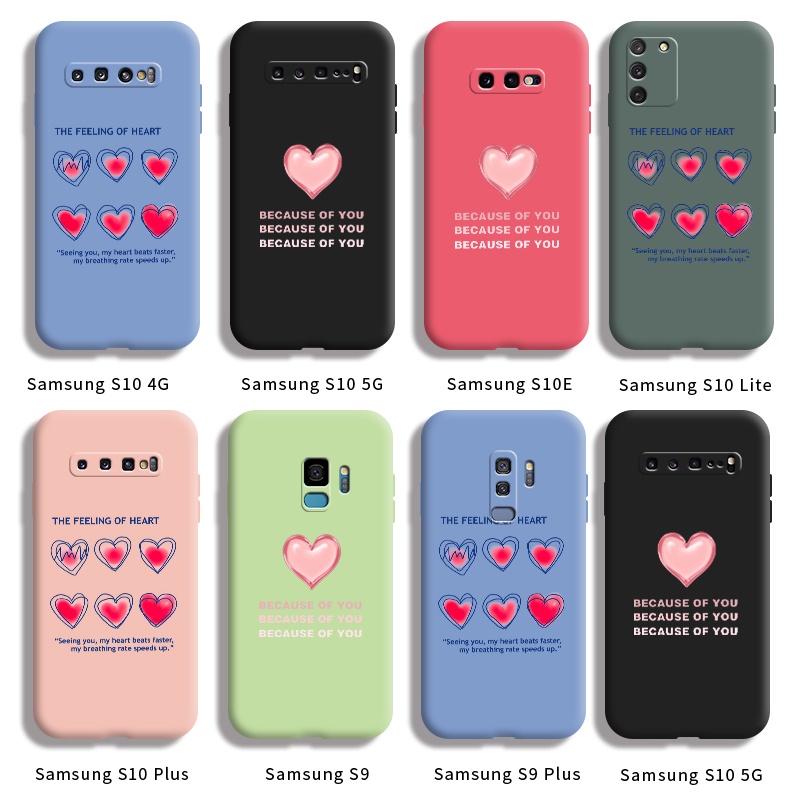 Ốp điện thoại silicon chống sốc cho Samsung galaxy S10 4G 5G S10E S10 Lite S10 Plus S9 Plus