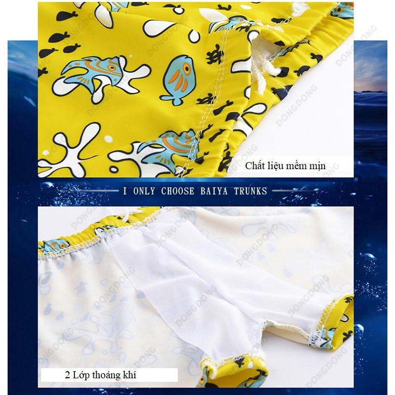 Quần bơi trẻ em (Từ 15 - 35kg) - YK16, Siêu nhẹ mau khô, Họa tiết hoạt hình ngộ nghĩnh, Bảo vệ bé yêu - DONGDONG | BigBuy360 - bigbuy360.vn