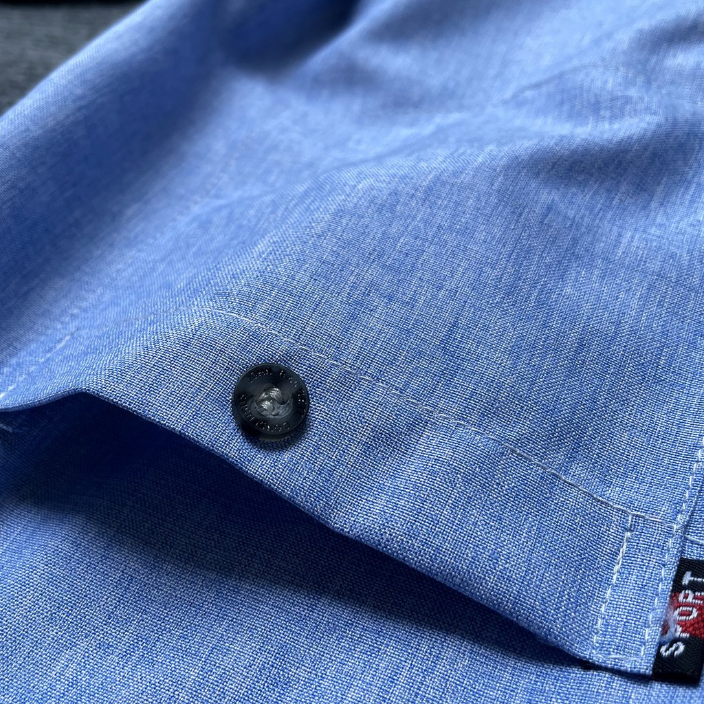 Áo sơ mi nam trung niên vải đũi mềm mát kẻ Caro nhỏ phù hợp cho người lớn tuổi từ 50 đến 85kg | BigBuy360 - bigbuy360.vn