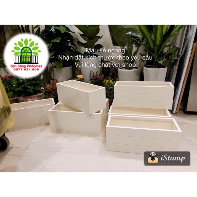 Chậu composite chuyên dùng trồng cây ngoài trời