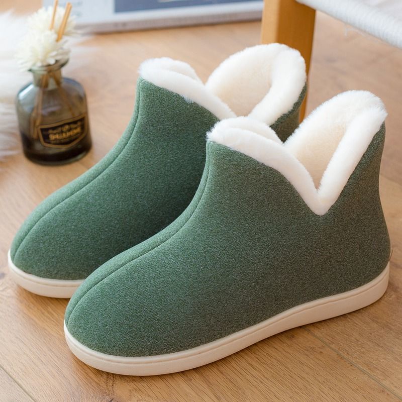 Dép cotton đi trong nhà chống trượt giữ ấm mùa đông cho cặp đôi
