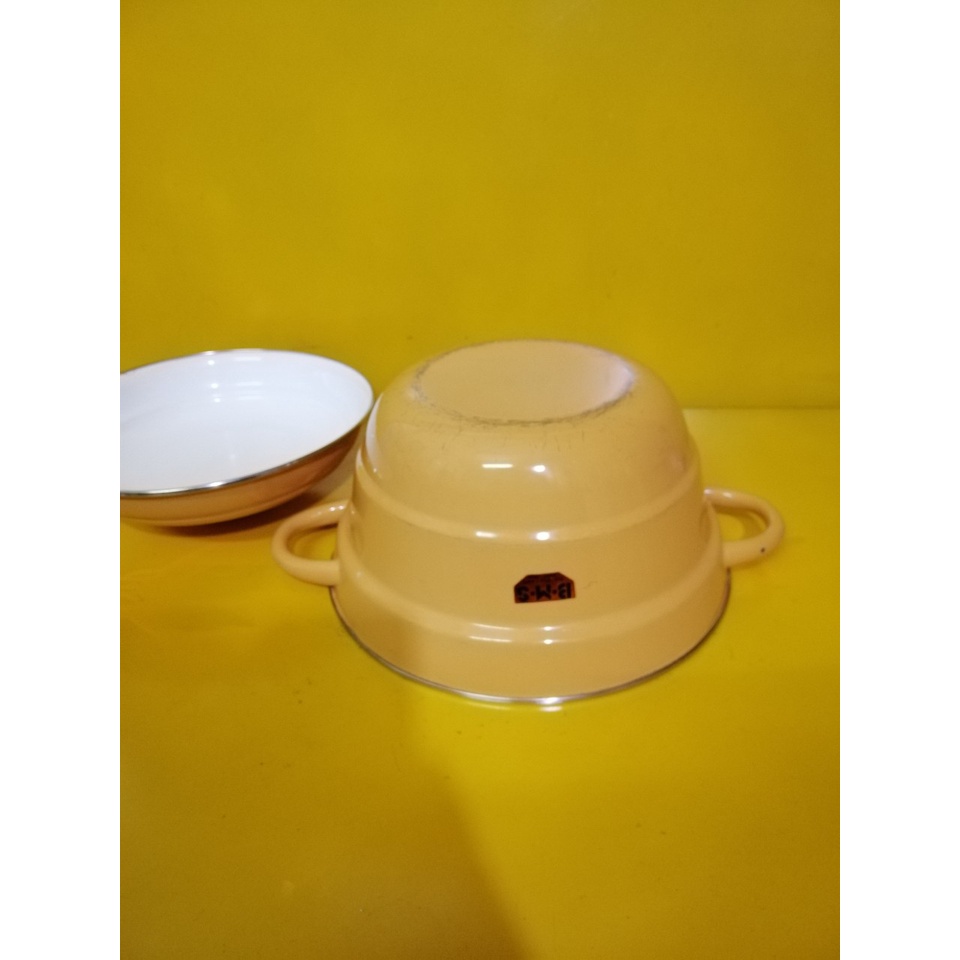 Nồi luộc men nội địa Nhật, size 27cm, cao 13cm (mã 733), Dùng được bếp từ