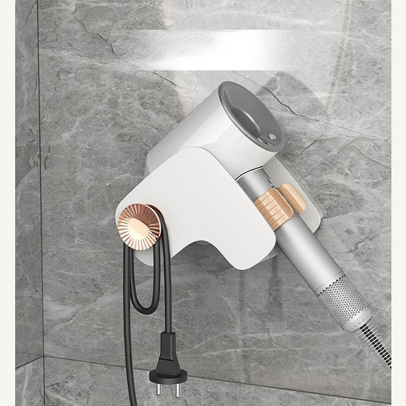 Giá Treo Máy Sấy Tóc Không Cần Khoan Lỗ Tiện Dụng Thiết Kế Sang Trọng