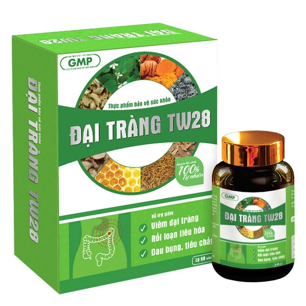 Đại tràng TW28 - Hỗ trợ giảm các triệu chứng viêm đại tràng (hộp 1 lọ x 60 viên)