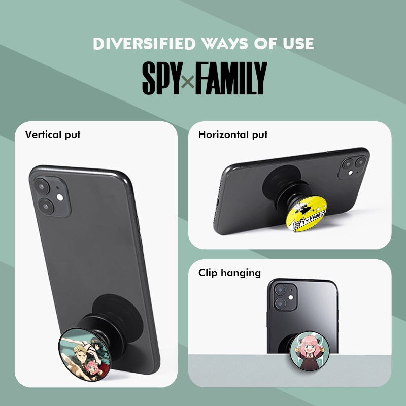 SPY×FAMILY Anya Forger Peanut Ania Giá Đỡ Túi Khí Giá Đỡ Điện Thoại Hình Nhân Vật Phim Hoạt Hình Ngụy Trang Phổ Biến Cho Tất Cả Các Người Mẫu Phổ Biến