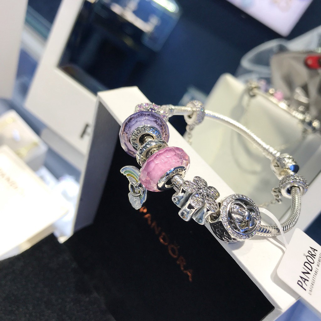 Vòng Tay Mạ Bạc 925 Mặt Hình Trái Tim Pandora Pandora Pandora kljl0563