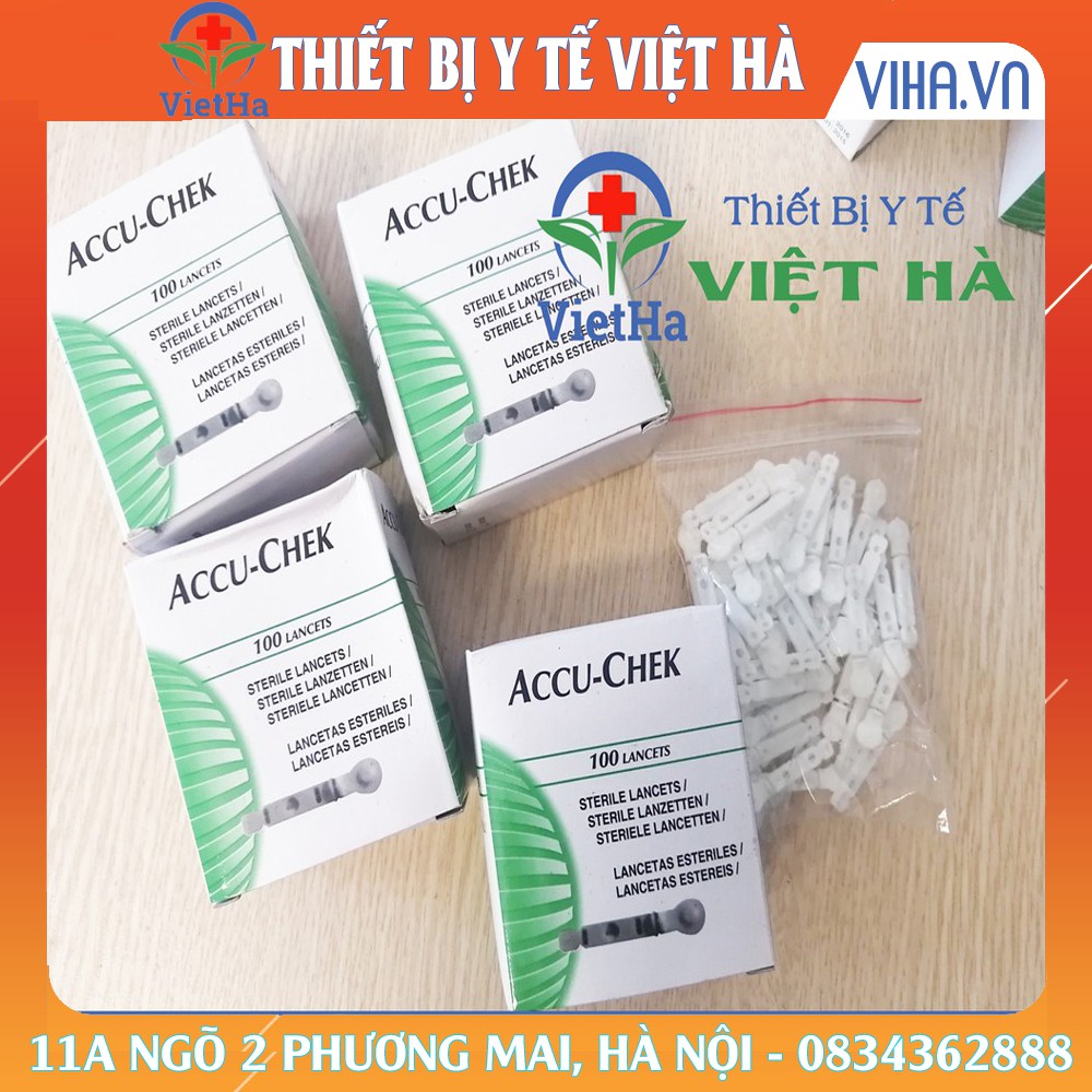 Kim lấy máu máy đo đường huyết ACCU-CHEK Hộp 100 Kim