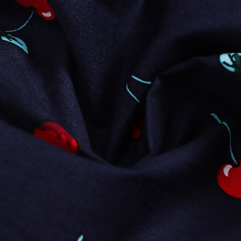 Đầm cotton hai dây in hình quả cherry xinh xắn cho bé gái từ 2-7 tuổI