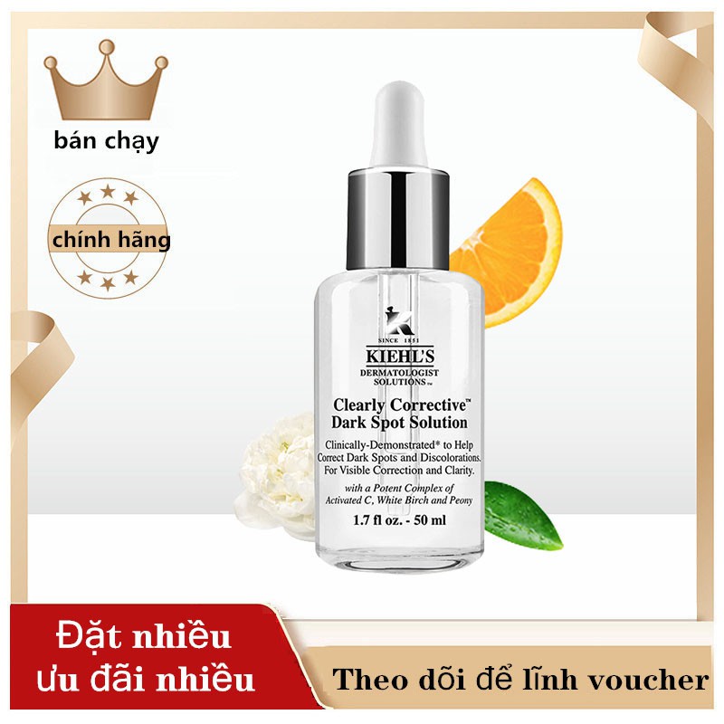  Kiehl’s Clearly Corrective Dark Spot Solution 50ml🌼Serum trắng da DARK SPOT Kiehl's