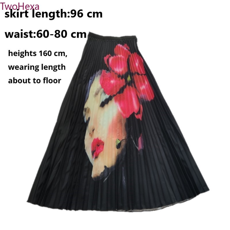 Chân Váy Tutu Dài Xếp Ly Lưng Cao Co Giãn In Họa Tiết Hoạt Hình Phong Cách Hồi Giáo Cho Nữ 2022