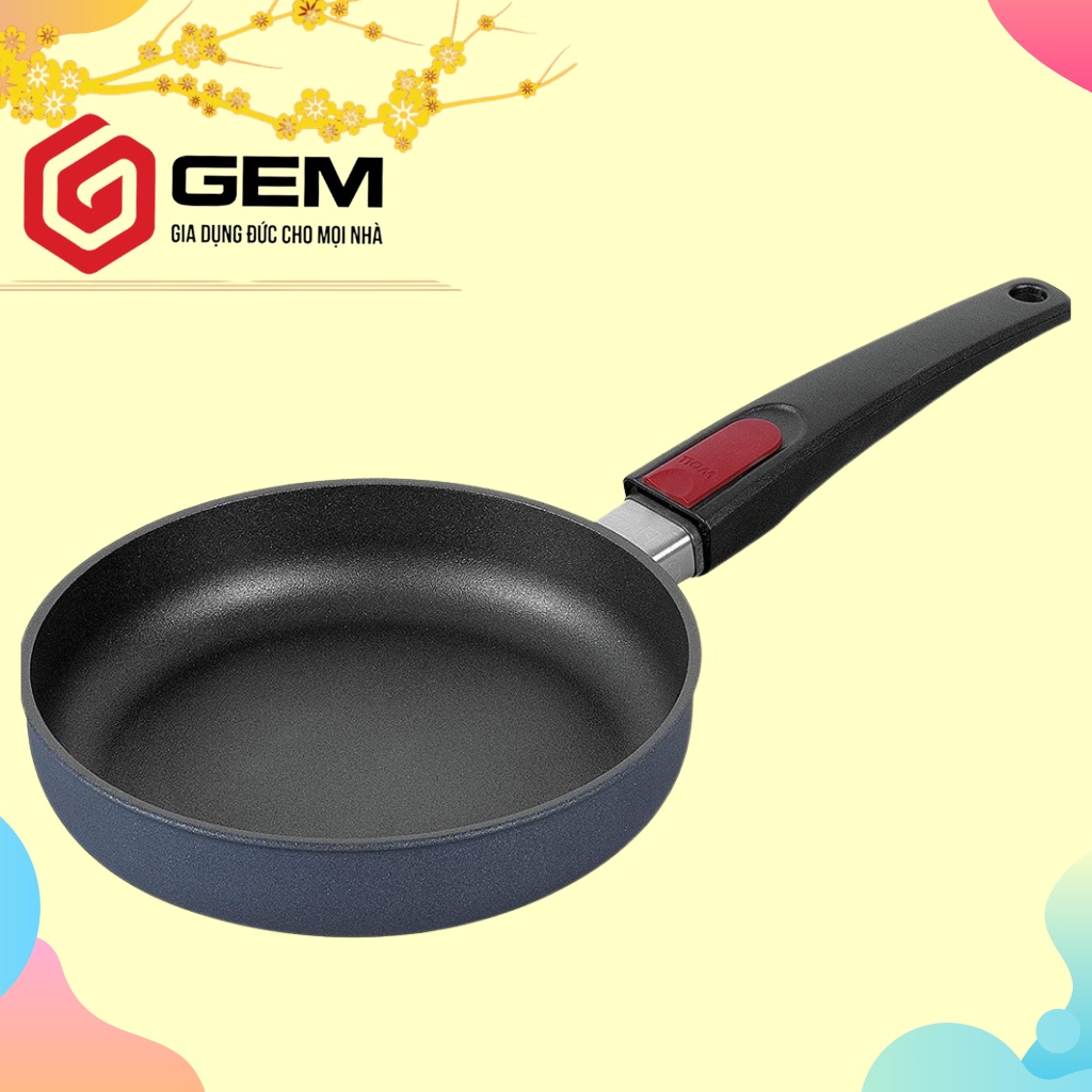 Chảo rán WOLL diamond lite fry pans size 20-24-28cm, Chảo chống dính vân đá [HÀNG Made in Germany] GEM