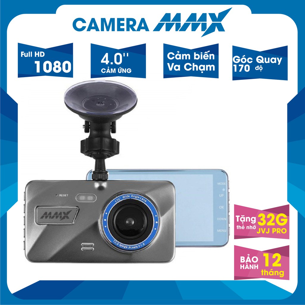 Camera Hành Trình Ô Tô MMX M1 Plus Full HD, Màn Hình Cảm Ứng, Cam hành trình Kèm Thẻ Nhớ 32GB, Bảo Hành 12 Tháng