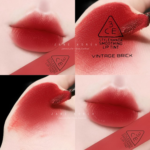 Son Kem Lì 3 C E Smoothing Lip Tint Vintage Brick – Đỏ nâu