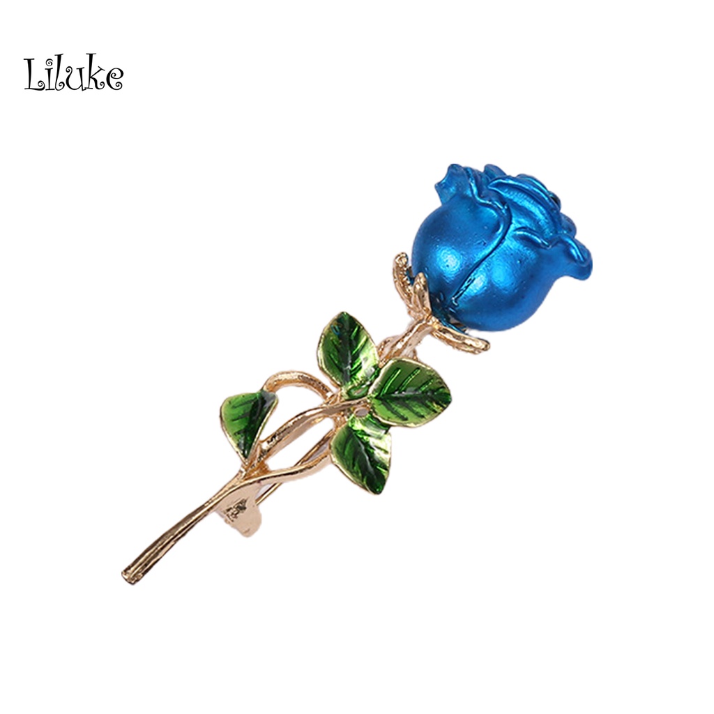 Ghim Cài Áo Hình Hoa Hồng Chống Gỉ Thời Trang Cho Nữ