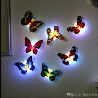 Đèn Led Dán Tường Hình Con Bướm phát sáng