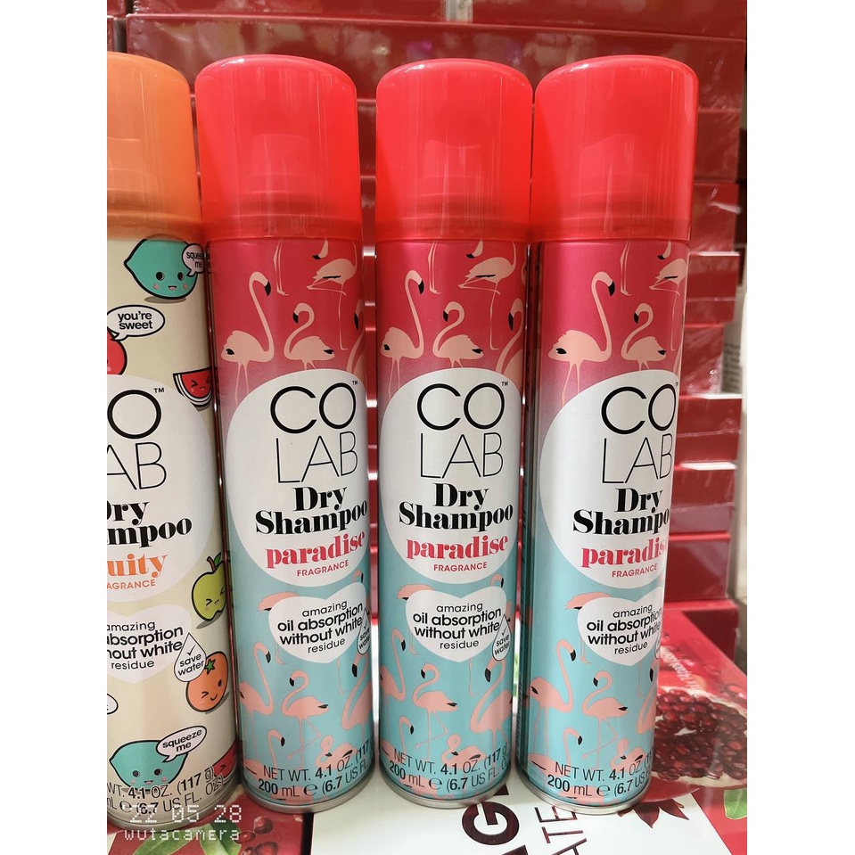 Dầu Gội Khô Colab Dry Shampoo 200ml