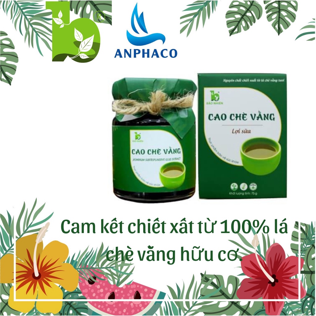 Cao chè vằng lợi sữa giảm cân bảo nhiên