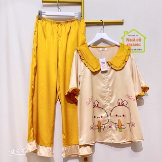 Bộ pijama lụa latinh cao cấp bigsize
