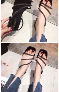 Dép sandal đính đá