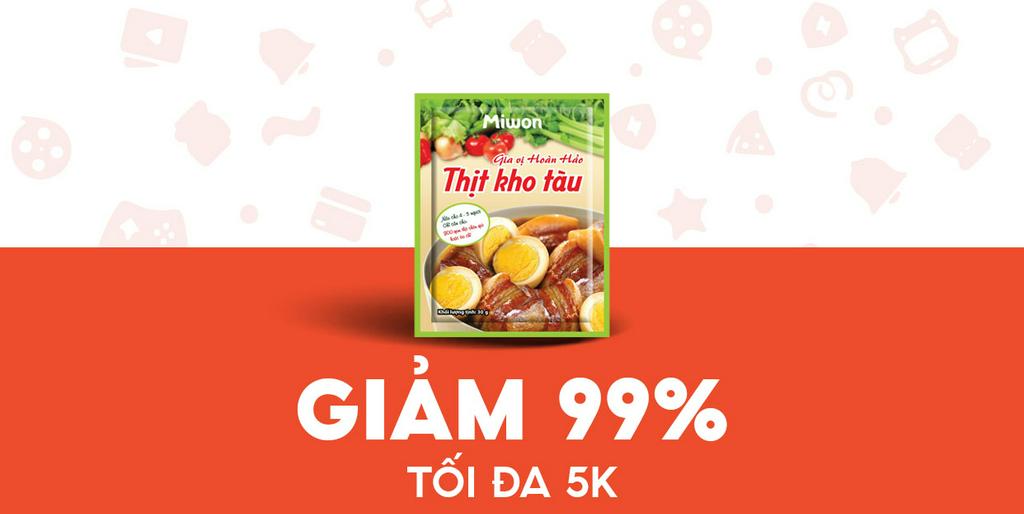 - Sói Biển - Giảm 5K Gói Gia Vị Thịt Kho Tàu Miwon 30g