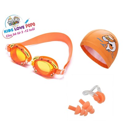 Bộ kính bơi trẻ em hình cua Gogkid  POPO cản tia UV, hạn chế sương mờ