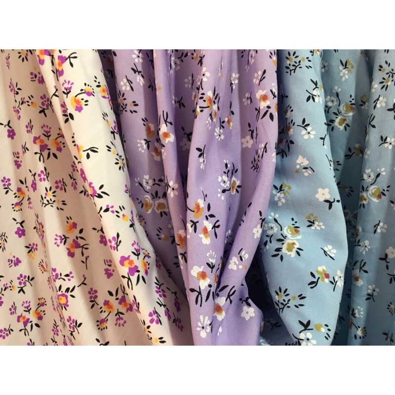 Vải Đũi Hoa Nhí chất mát và đẹp