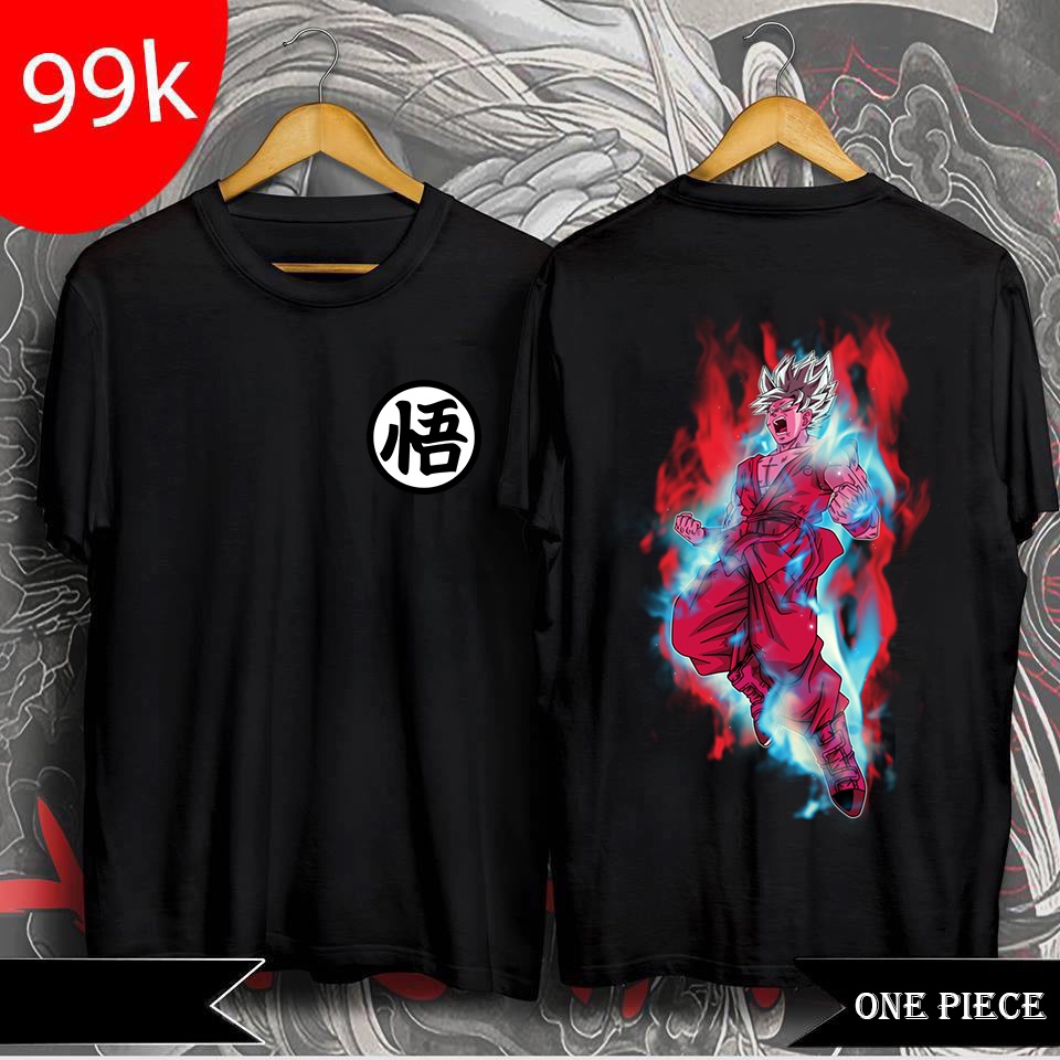 ⚡️FREESHIP⚡️Áo Thun In Hình GoKu Super Saiyan "7 Viên Ngọc Rồng" Dragon Ball Mẫu Đen Cực Chất - Áo Thun Dragon Ball