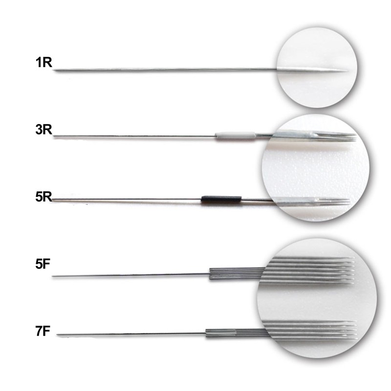Set 100 Kim Xăm Lông Mày/Lông Mày/Môi Tiện Dụng Chất Lượng Cao