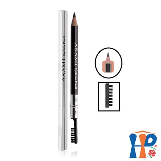 Chì Mày gỗ Asami Eyebrow Pencil 1gr (định hình chân mày, đầu chì chuốt gỗ, đầu cọ tán mày) Hani Peni
