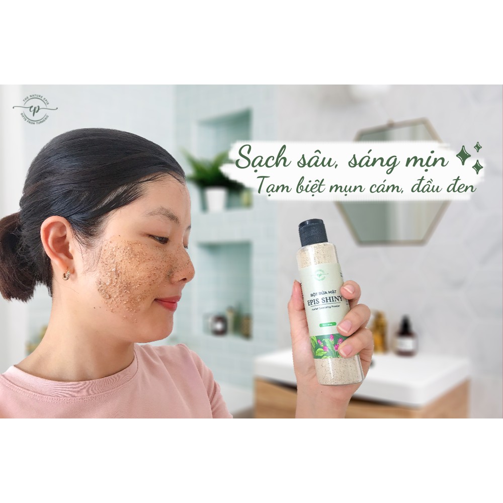 Bột Rửa Mặt Thảo Mộc Epis Bột Thảo Mộc Làm Sach, Dưỡng Mịn, Giảm Mụn li ti & Tẩy Da Vật Lý Epis Shiny