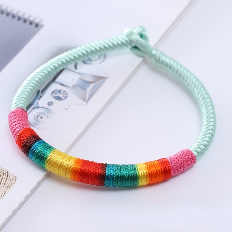 Set 612 Vòng Tay Dây Bện Nhiều Màu Thời Trang Unisex | BigBuy360 - bigbuy360.vn