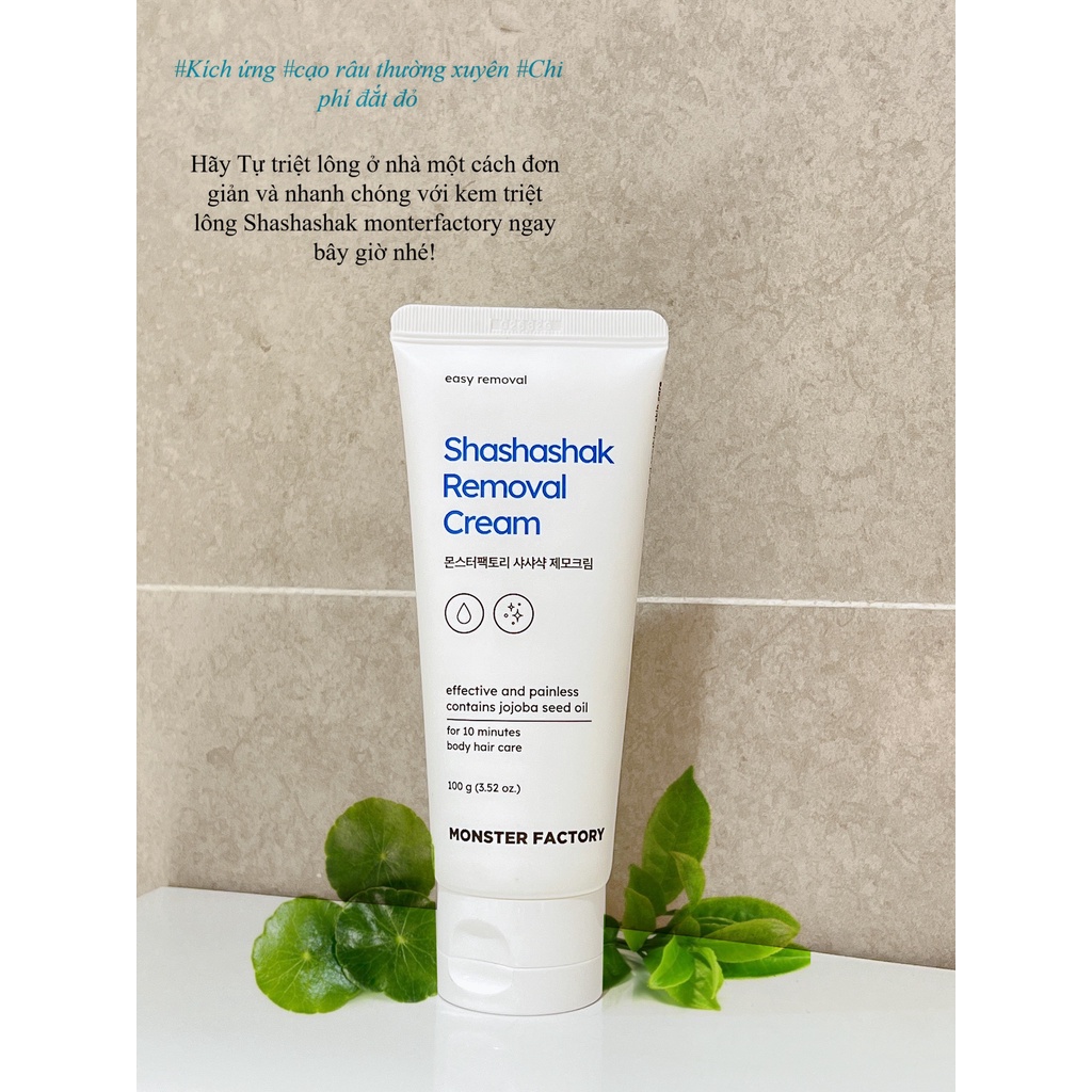 ShakShashak Removal Cream Kem triệt lông Monster Factory - Hương Chất Cosmetic