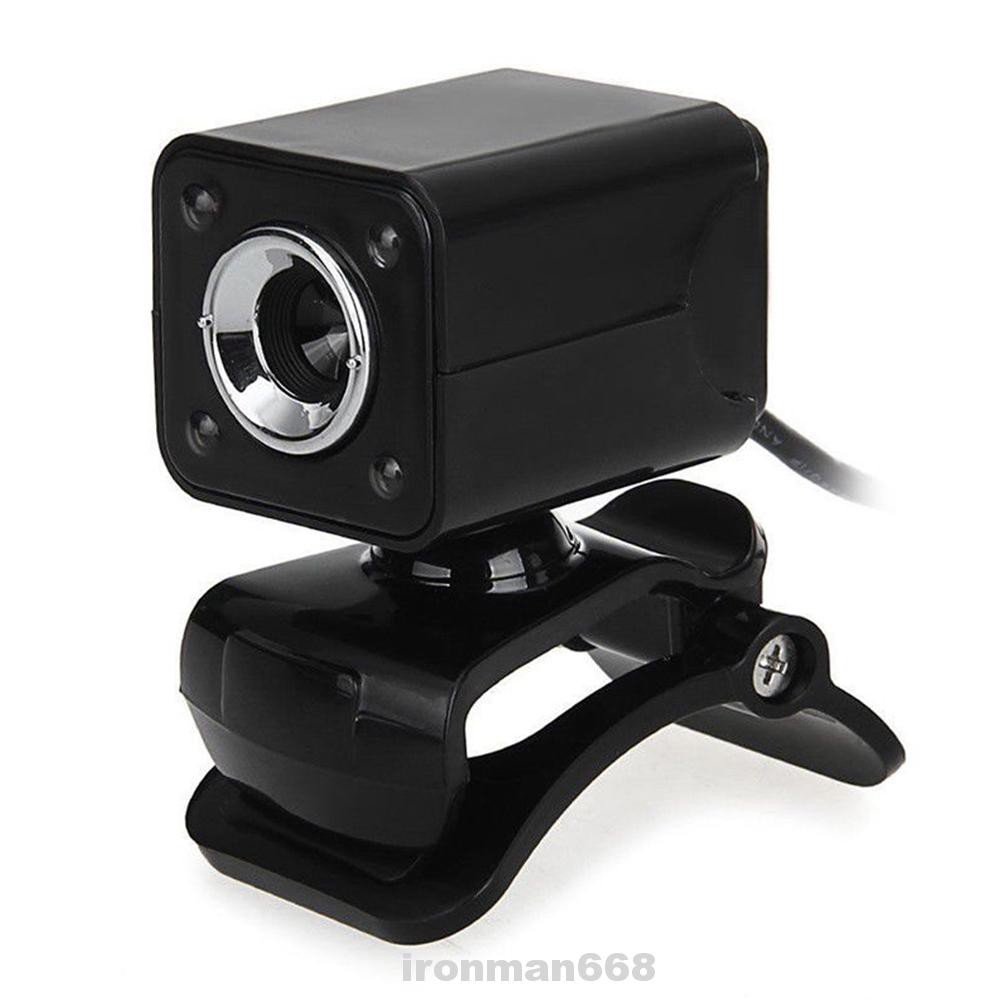 Webcam 480p Tầm Nhìn Ban Đêm Có Kẹp Gắn Micro Cho Máy Tính