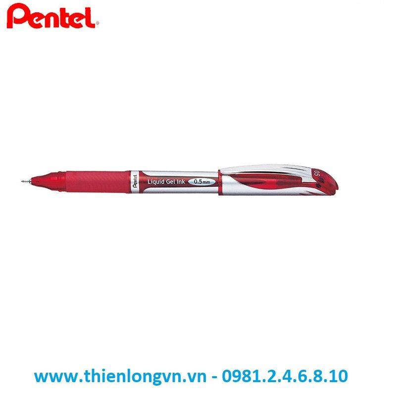 Bút nước ký energel Pentel BLN55 mực đỏ ngòi 0.5mm